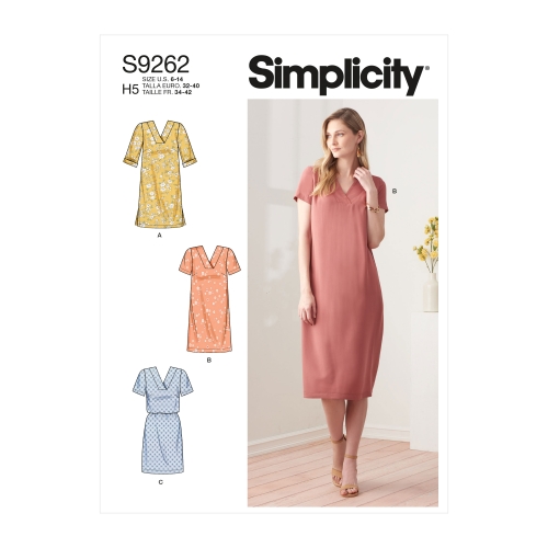 Simplicity lõikekomplekt S9262 MISSES' SHIFT DRESS