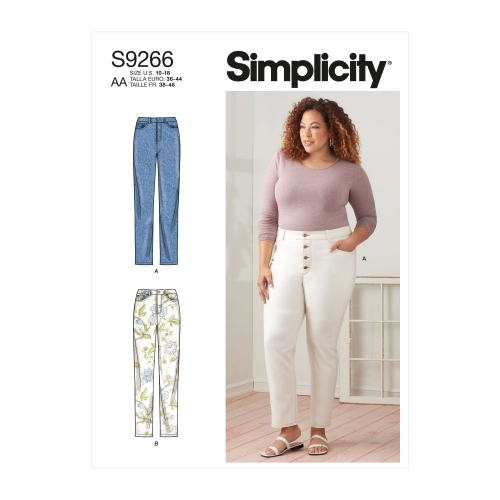 Simplicity lõikekomplekt S9266 MISSES &amp; WOMEN'S JEANS