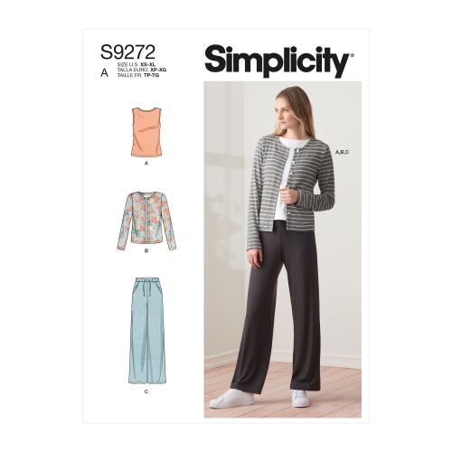 Simplicity lõikekomplekt S9272 MISSES' TOP &amp; PANTS