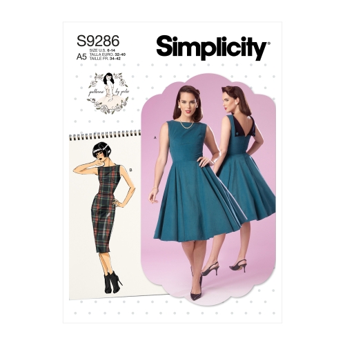Simplicity lõikekomplekt S9286 MISSES FOLD-BACK DRESSES