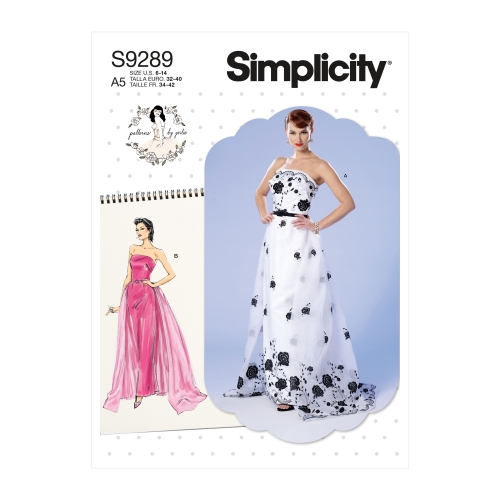 Simplicity lõikekomplekt S9289 MISS DRESS WITH TRAIN