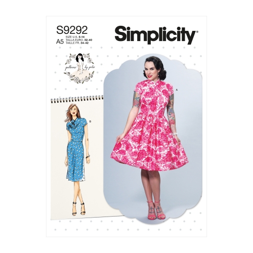 Simplicity lõikekomplekt S9292 MISSES' MANDARIN DRESSES