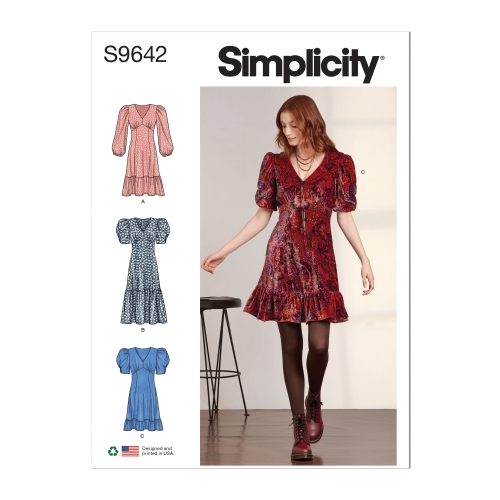 Simplicity lõikekomplekt S9642 Kleit variatsioonidega