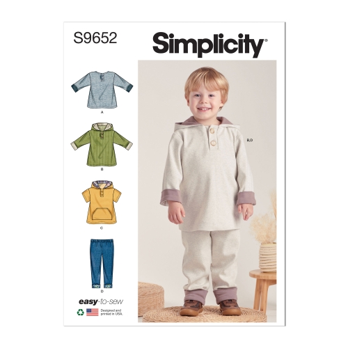 Simplicity lõikekomplekt S9652 Mudilaste riietus