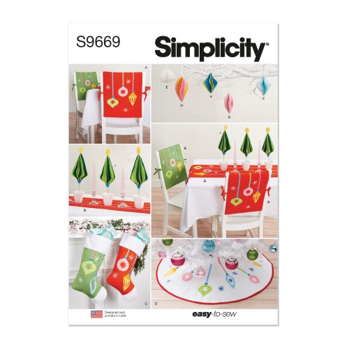 Simplicity lõikekomplekt S9669 Jõuludekoor