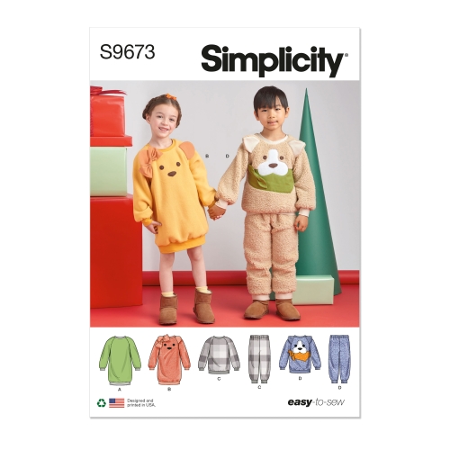 Simplicity ompelukaava S9673 Kodikas hame ja housut