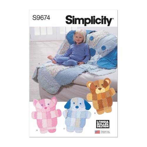 Simplicity lõikekomplekt S9674 LONGIA MILLER'i lapiloomad