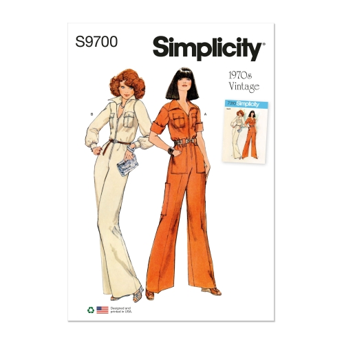 Simplicity lõikekomplekt S9700, Naiste vintage pükskostüüm