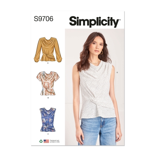 Simplicity lõikekomplekt S9706 MISSES' TOPS, SS9706