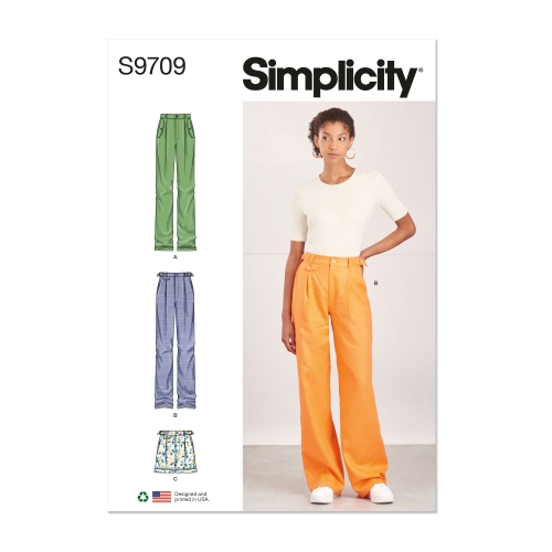 Simplicity lõikekomplekt S9709 MISSES' PANTS AND SHORTS, SS9709