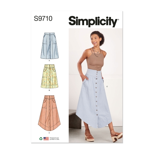 Simplicity lõikekomplekt S9710, Seelikud