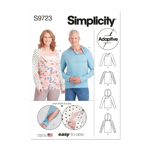 Simplicity lõikekomplekt S9723 UNISEX kodune riietus