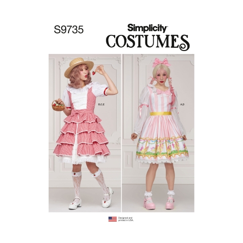 Simplicity Sewing Pattern S9735, Naiste kostüümid
