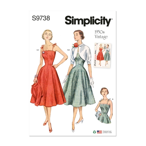 Simplicity lõikekomplekt S9738, Kleit ja jakk