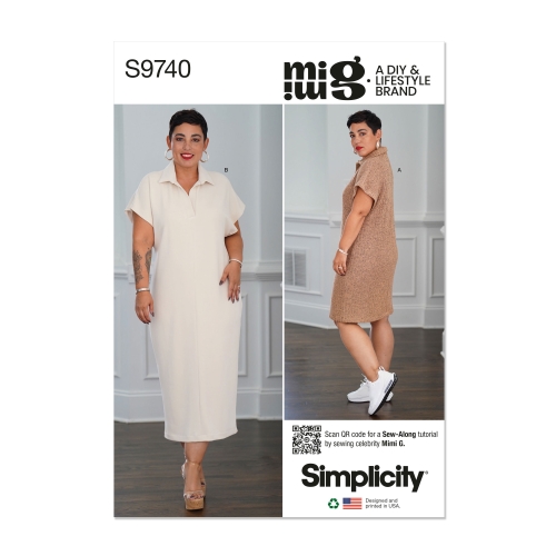 Simplicity lõikekomplekt S9740, Trikookleit kahes pikkuses MIMI G STYLE'lt