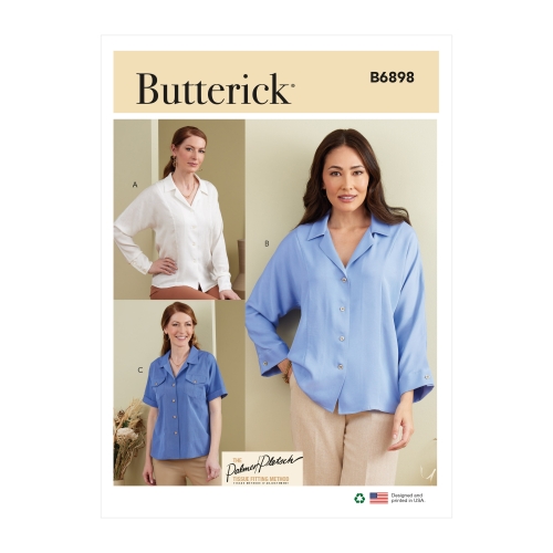 Ompelukaava BUTTERICK B6898 MISSES' TOP