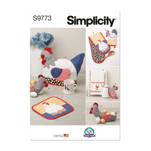 Simplicity lõikekomplekt S9773, CARLA REISS'i tekstiilist köögitarvikud