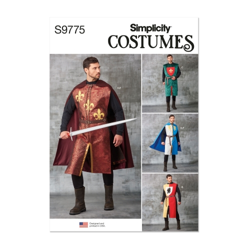Simplicity lõikekomplekt S9775, TABARDS, CAPES AND HERALDIC SHIELDS, SS9775OS