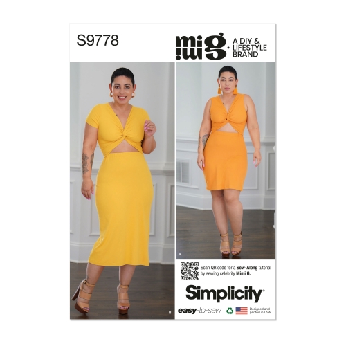 Simplicity lõikekomplekt S9778, Trikookleit kahes pikkuses MIMI G STYLE'lt