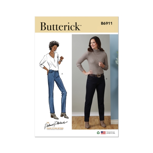 Ompelukaava BUTTERICK B6911 MISSES' JEANS BY PALMER/PLETSCH