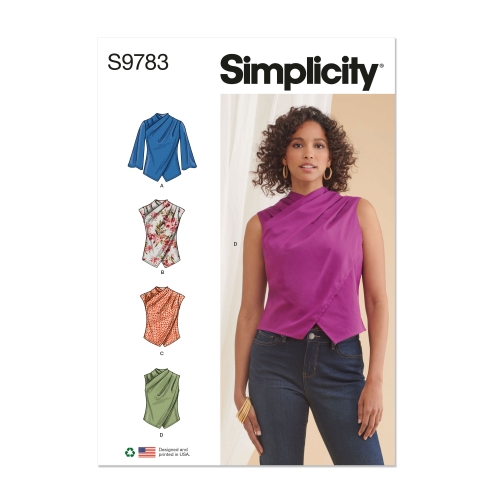 Simplicity lõikekomplekt S9783 MISSES' TOPS, SS9783