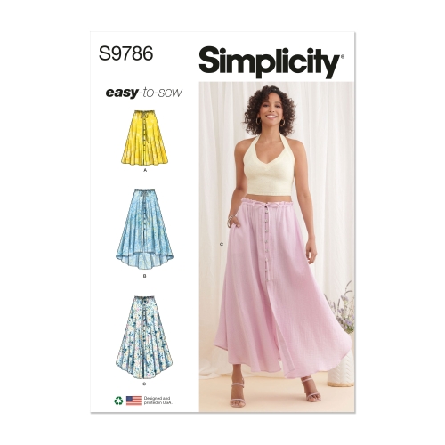 Simplicity lõikekomplekt S9786, Seelik allserva variatsioonidega