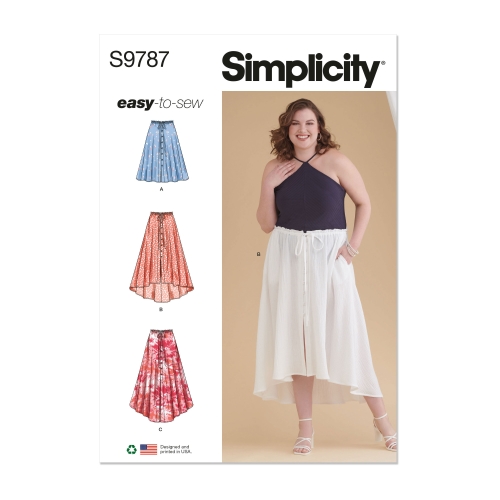 Simplicity lõikekomplekt S9787, Seelikud allserva variatsioonidega
