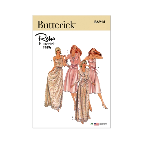 Lõikekomplekt BUTTERICK B6914 MISSES' VINTAGE DRESS AND JACKET