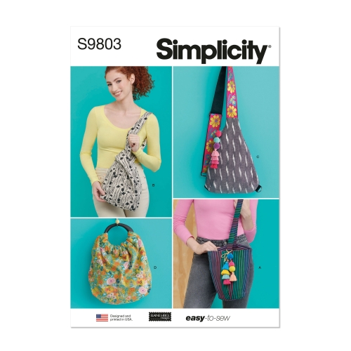 Simplicity lõikekomplekt S9803, Kotid neljas stiilis