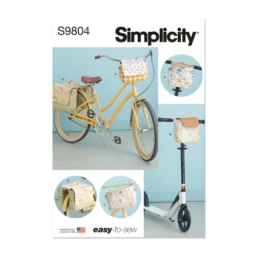 Simplicity lõikekomplekt S9804, Kotid ja taskud jalgrattale