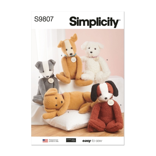 Simplicity lõikekomplekt S9807, Muudetava poosiga topistäidetud loomad