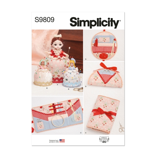 Simplicity lõikekomplekt S9809, Nööpnõelapadjad, projektikotid