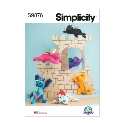 Simplicity ompelukaava S9876, CARLA REISSin sunnittelemat saurukset ja drakonit