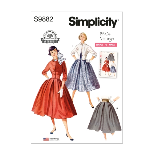 Simplicity lõikekomplekt S9882, Seelik ja jakk