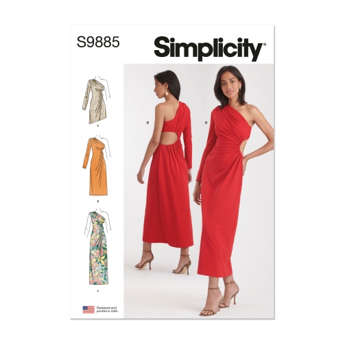 Simplicity lõikekomplekt S9885, Trikookleit kolmes pikkuses