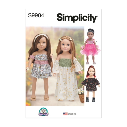 Simplicity lõikekomplekt S9904 18" DOLL CLOTHES, SS9904OS