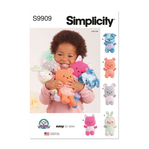 Simplicity lõikekomplekt S9909 PLUSH ANIMALS, SS9909OS