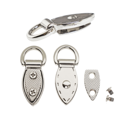 D-rings with screw fastening 37 mm x 15 mm, D-rings 2 pcs and 4 screws, KL4072