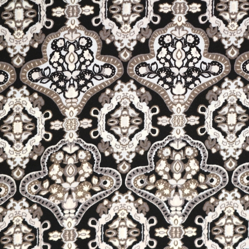 Ornamendiga, viskoos (Viscose Twill Print)), kostüümikangas, 150cm, PC2516, Soodushind!
