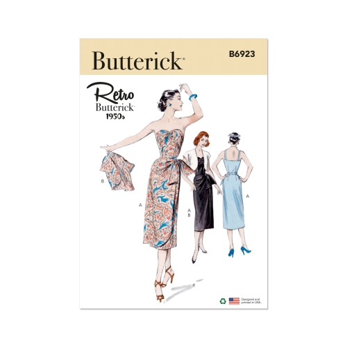 Lõikekomplekt BUTTERICK B6923 MISSES' DRESS AND BOLERO JACKET