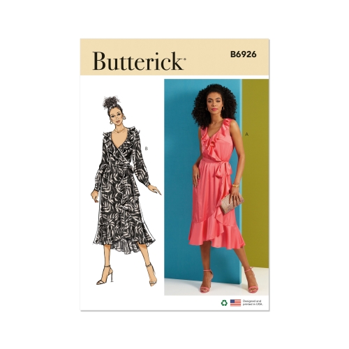 Lõikekomplekt BUTTERICK B6926 MISSES' DRESS AND SASH