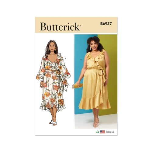 Lõikekomplekt BUTTERICK B6927 WOMEN'S DRESS AND SASH