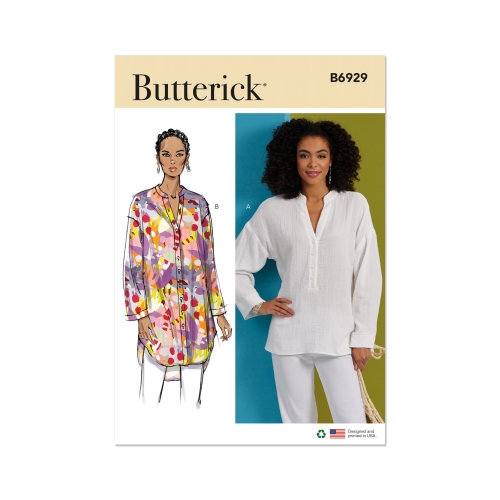 Lõikekomplekt BUTTERICK B6929 MISSES’ TOP AND TUNIC