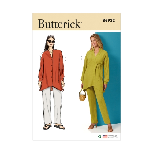 Lõikekomplekt BUTTERICK B6932 MISSES’ TOP AND PANTS