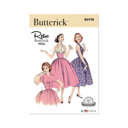 Lõikekomplekt BUTTERICK B6938 MISSES' HALTER DRESS AND JACKET