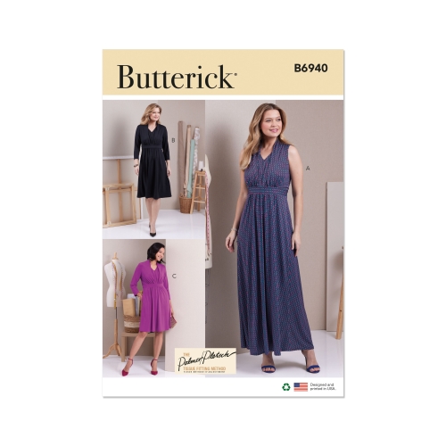 Lõikekomplekt BUTTERICK B6940 MISSES' KNIT DRESSES