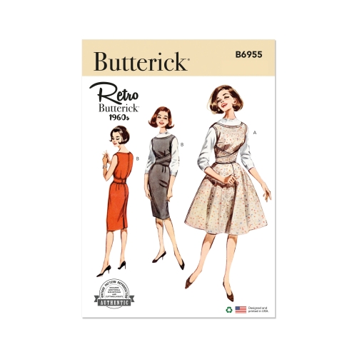 Lõikekomplekt BUTTERICK B6955 MISSES' SHALLOW NECKED JUMPER