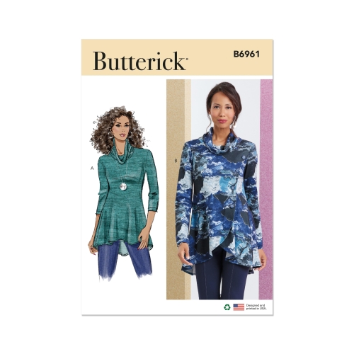 Lõikekomplekt BUTTERICK B6961 MISSES' KNIT TOPS