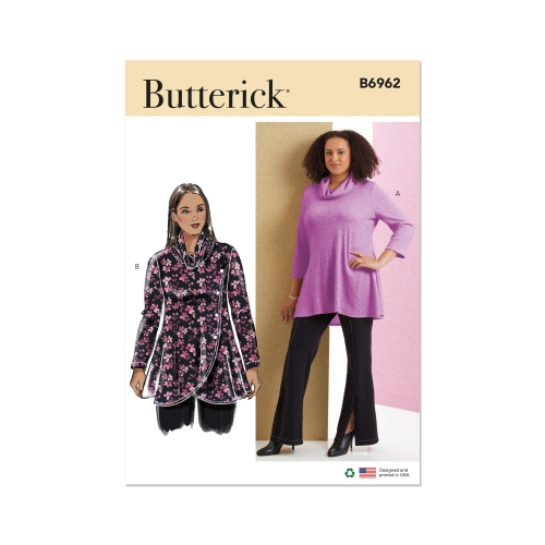 Lõikekomplekt BUTTERICK B6962 WOMEN'S KNIT TOPS