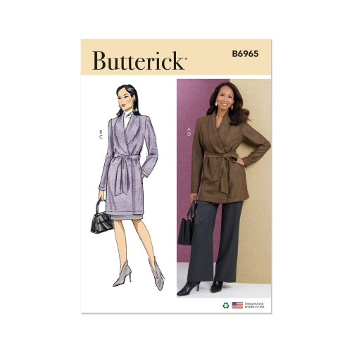 Lõikekomplekt BUTTERICK B6965 MISSES' JACKET, SKIRT AND PANTS